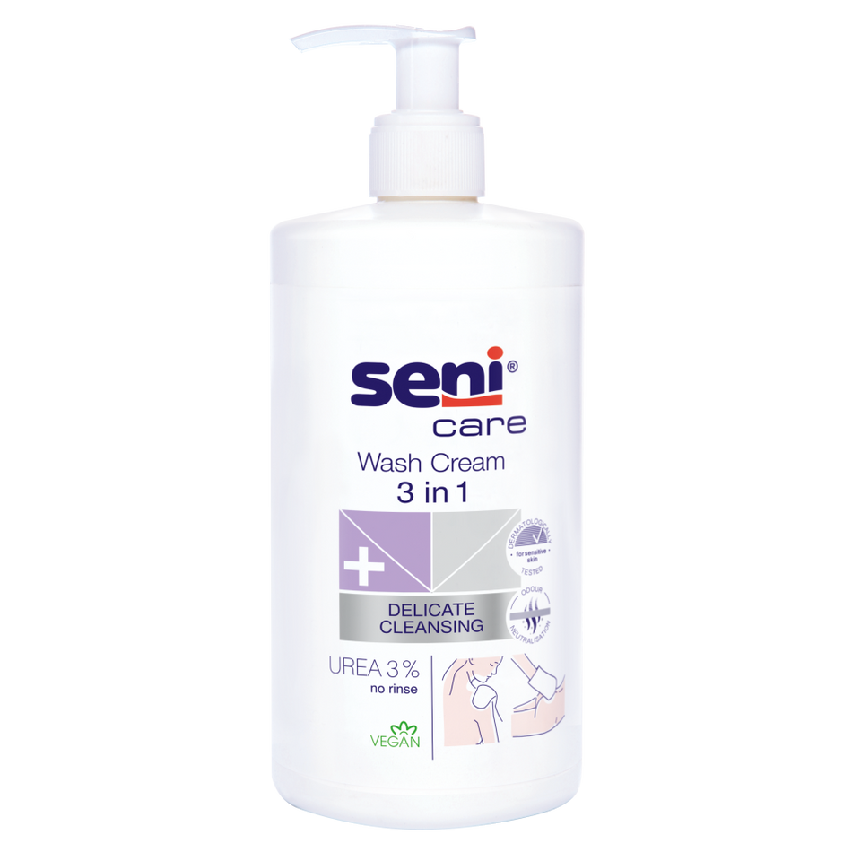 SENI Care valomasis kremas 3in1 su 3% šlapalo 1000ml