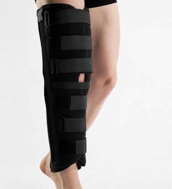 Immobilizing knee brace