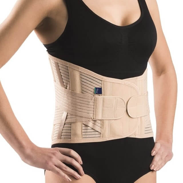 Lumbar-sacral support with straps