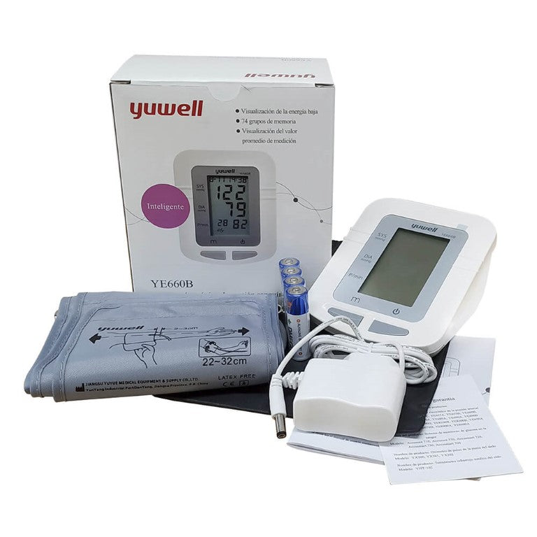 Automatic blood pressure monitor with adapter YUWELL 660B