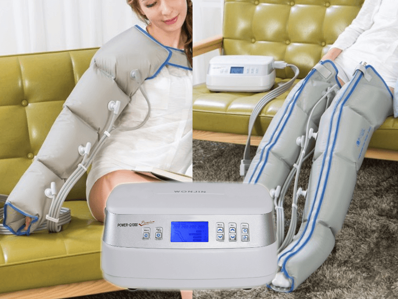 Limfodrenažinio masažo aparatas POWER Q1000 PREMIUM,TOT, pilna komplektacija, L dydis