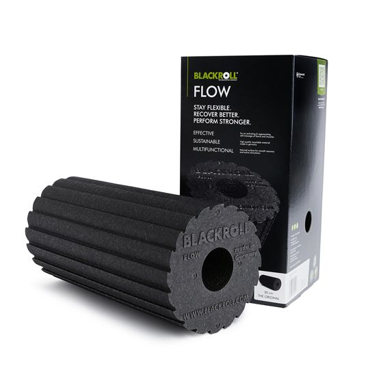 Массажный ролл Blackroll Flow Standard черный, 30 см