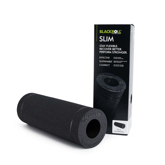 Массажный ролл Blackroll Slim черный, 30 см