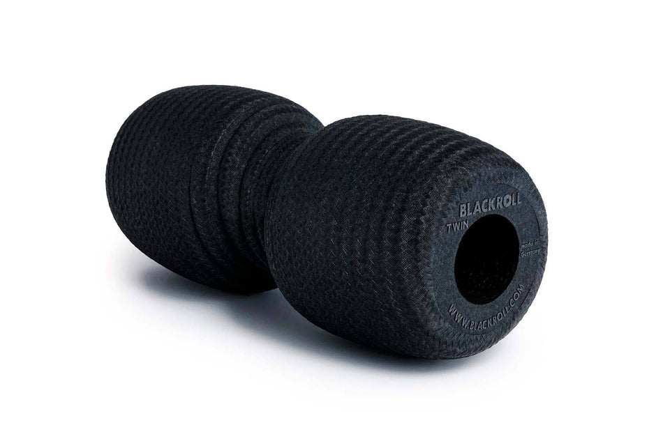 Masažinis volelis Blackroll Twin, juodas