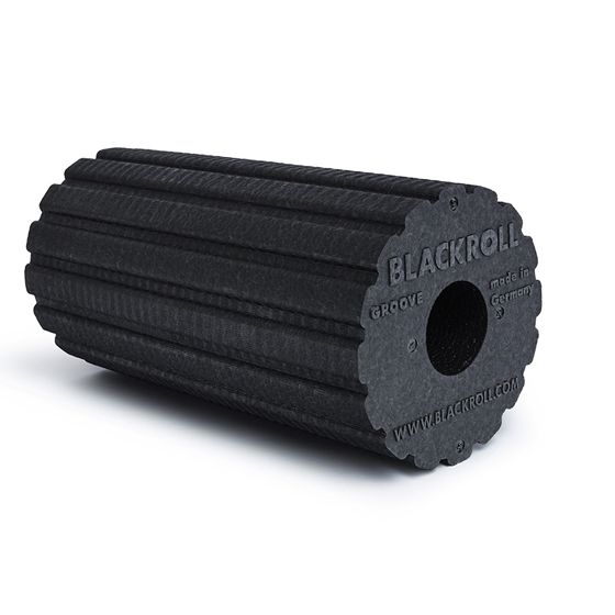 Массажный ролл Blackroll Groove Standard черный, 30 см