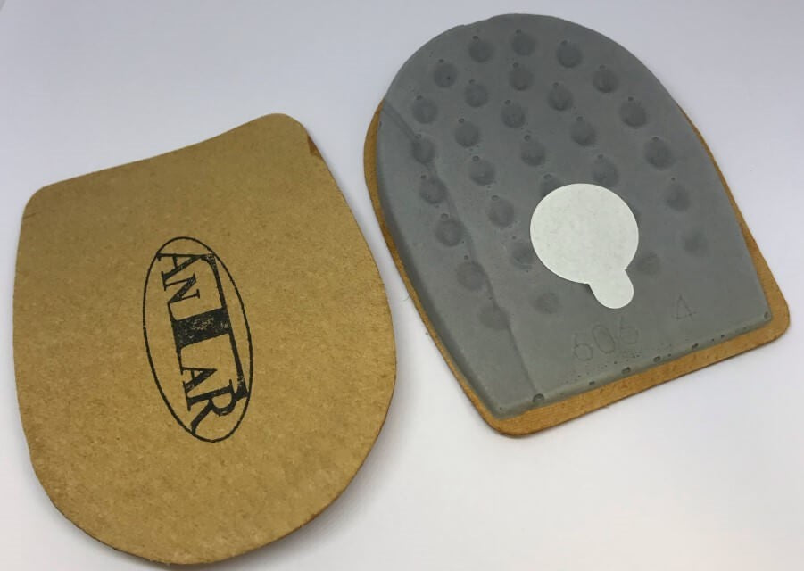 Leather orthopedic insoles with latex, men's, 2 pcs.