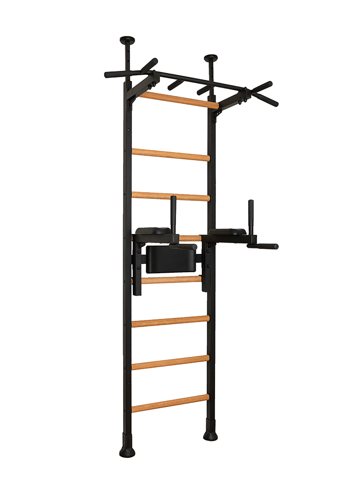 Настенный гимнастический стол с перекладиной BenchK 522B (черный)