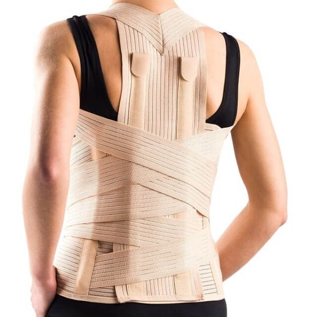 High chest-waist-pelvis support with straps