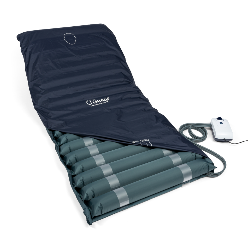 Mattress with compressor for pressure sore prevention and treatment up to 140 kg