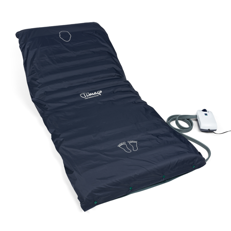 Mattress with compressor for pressure sore prevention and treatment up to 140 kg