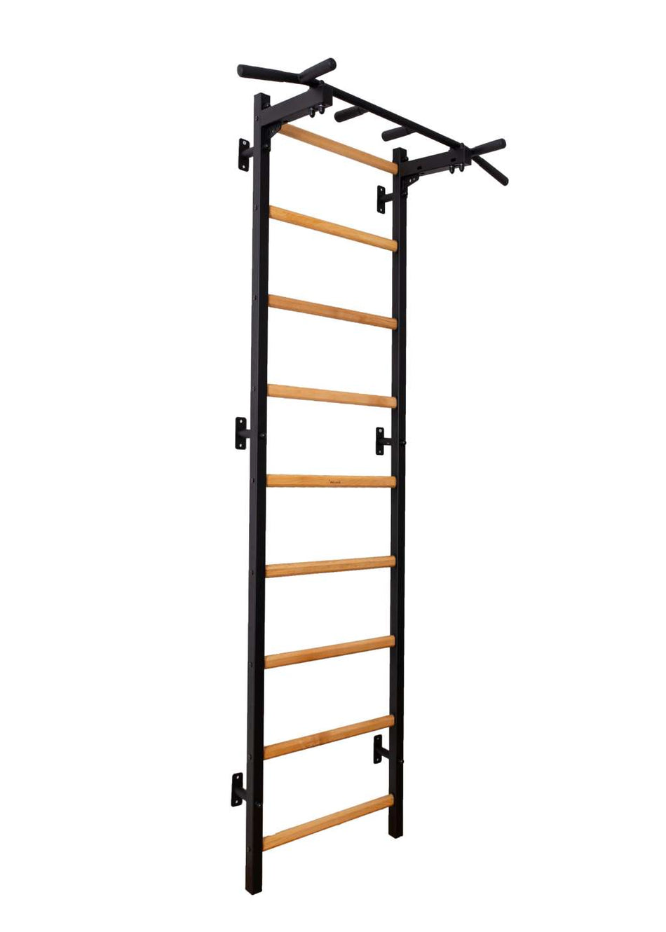 Настенный гимнастический стол с металлической перекладиной BenchK 721B (черный)