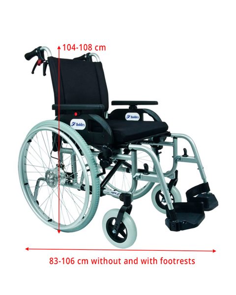 Dolphin heavy-duty wheelchair up to 150 kg