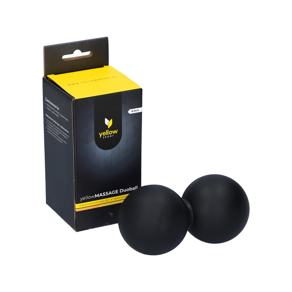 Double massage ball, silicone Duoball YellowSport
