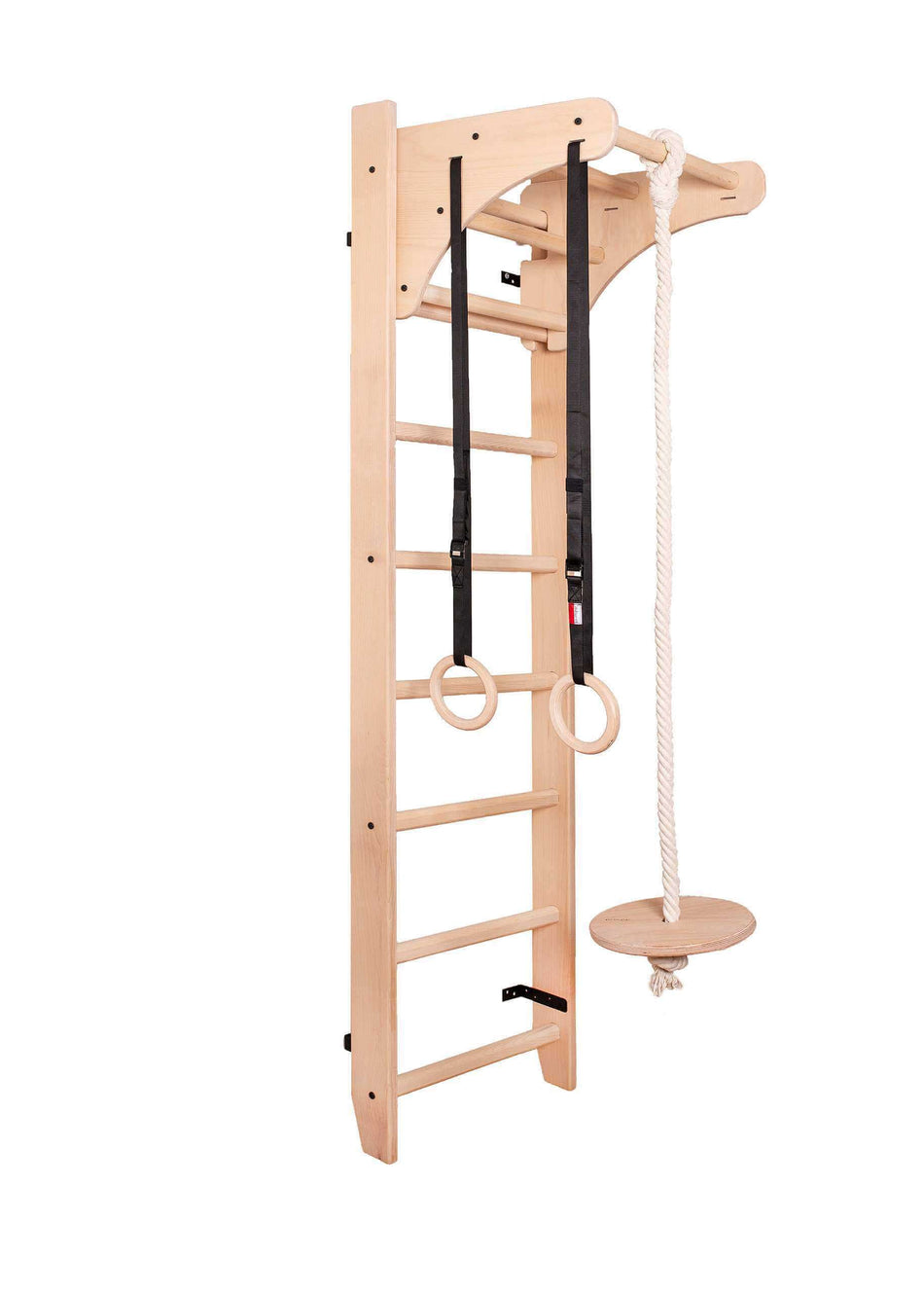 Gymnastics wall bars with pull-up bar and gymnastics attachment BenchK 111+A204