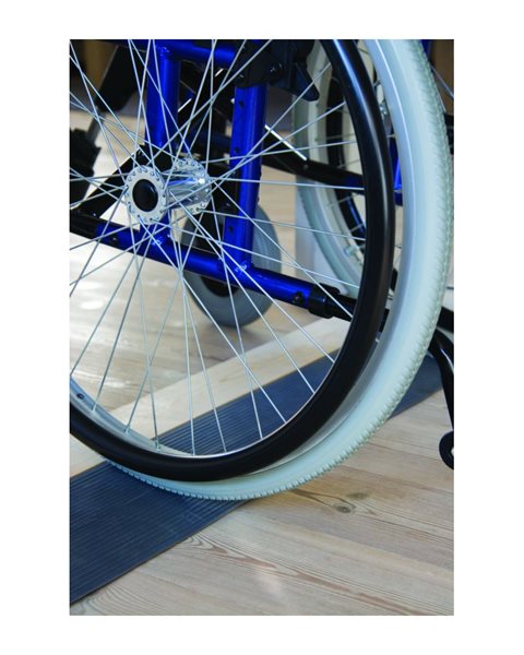 Rubber threshold ramp, 1 cm high, 1 pc.