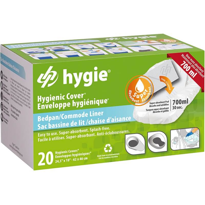 Гигиенические вкладыши Hygie для унитаза, биде и ночного горшка (одноразовые), 20 шт.