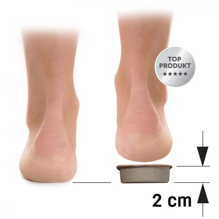 Corrective heel insert, leather, 2 cm, 1 pc.