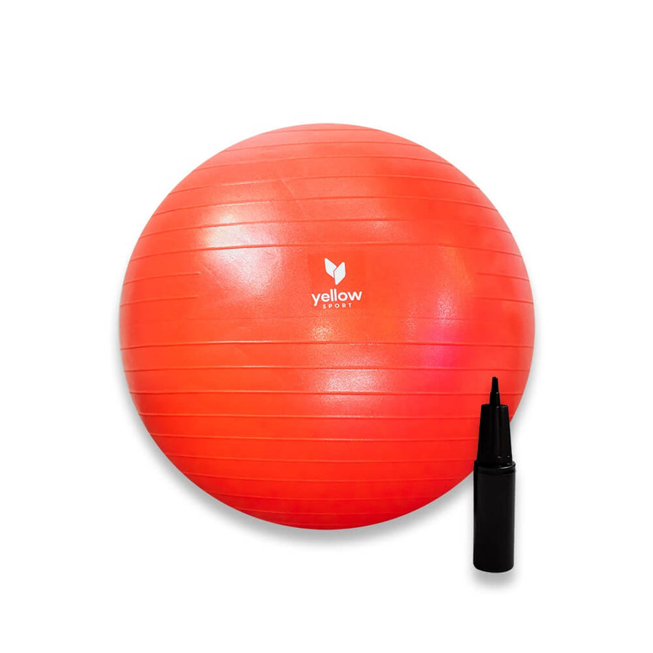 Exercise ball with pump, 55cm YellowSport