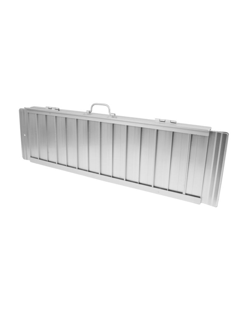Portable wheelchair ramp with a textured surface