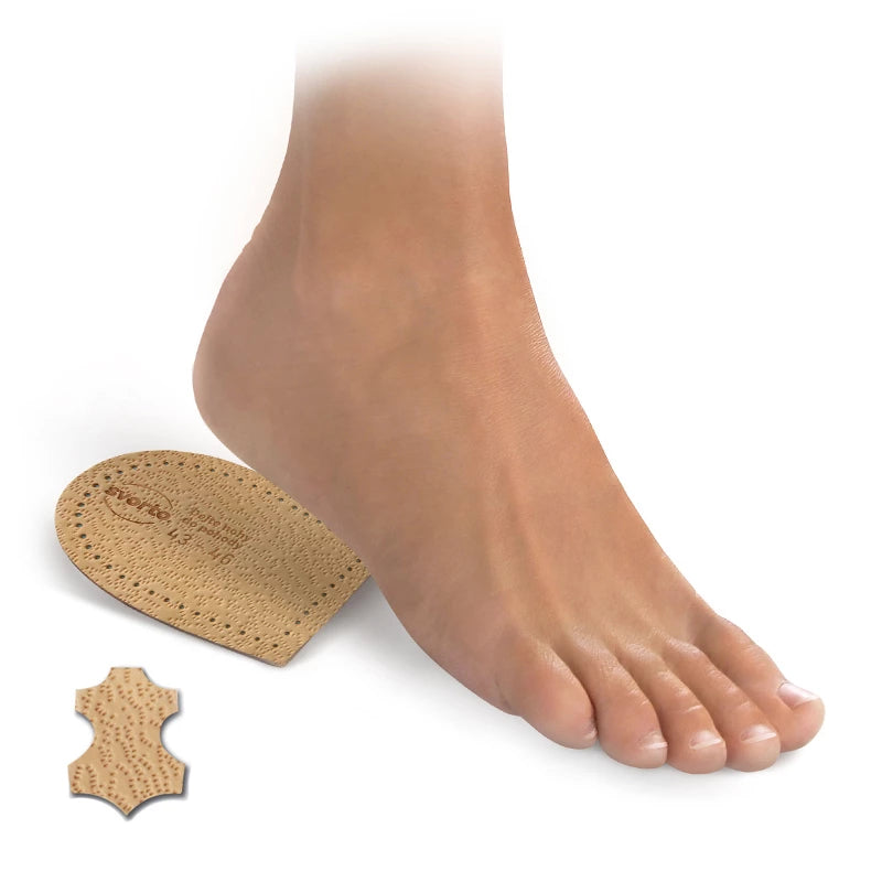 Leather orthopedic insoles with latex, 2 pcs.