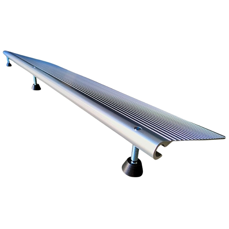 Aluminum threshold ramp with legs, 1 pc.