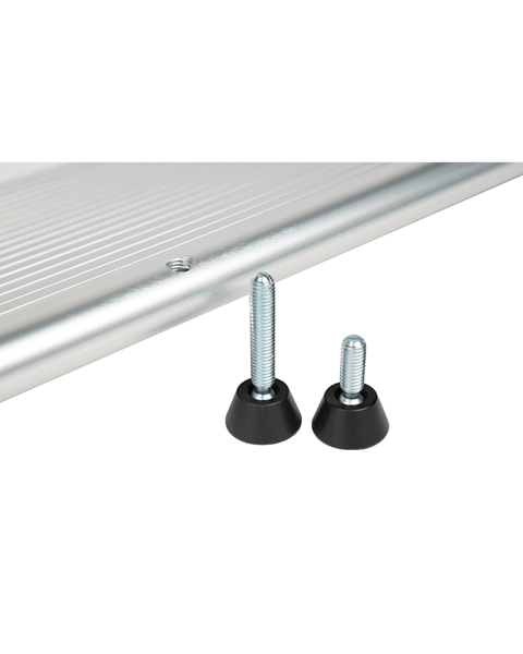 Aluminum threshold ramp with legs, 1 pc.
