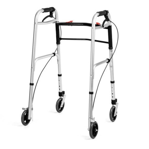 Frame walker with brakes