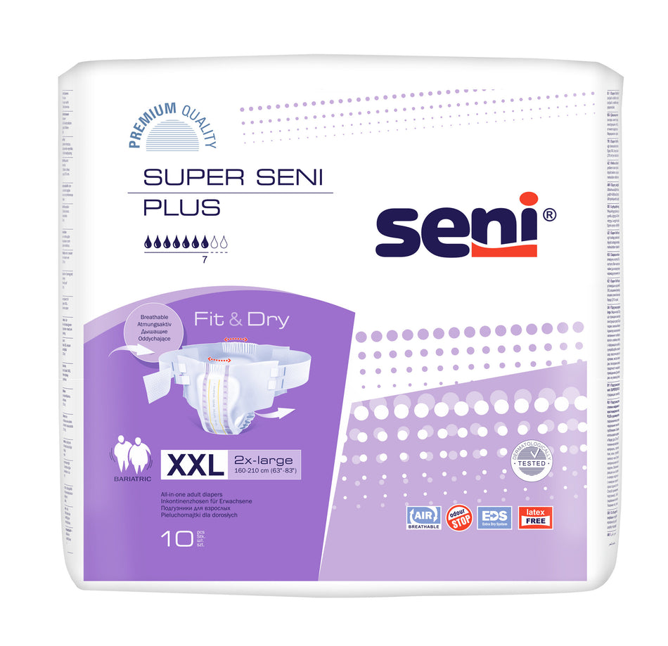 SENI Super Plus XX Large анатомические подгузники, 10 шт.
