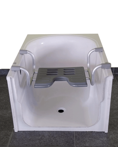 Bath seat with non-slip tips