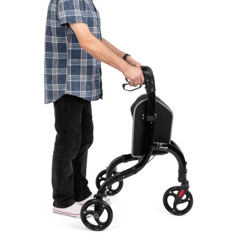 Pram with 3 wheels and a basket